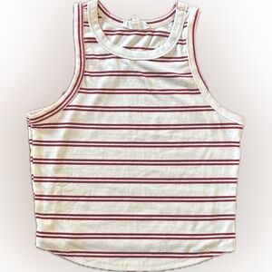 Pink rose | Striped Casual Tank